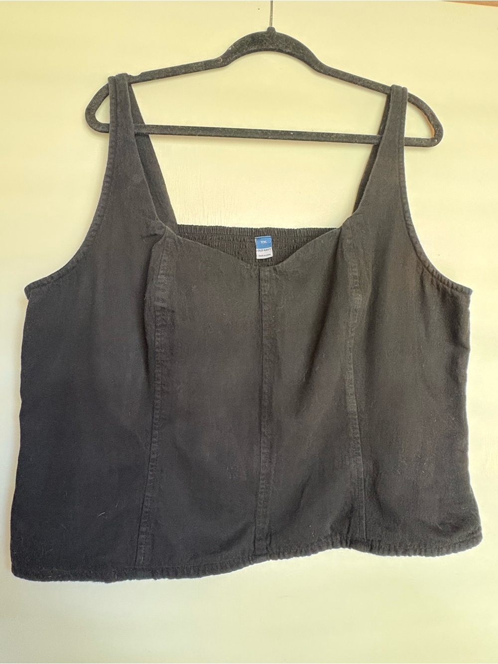 Old Navy Black Wide-Strap Tank Top